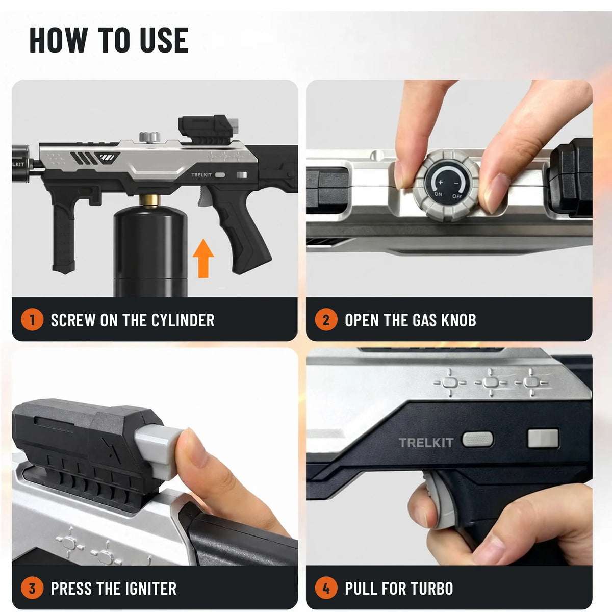Turbo Propane Torch – One-Touch Max Flame, Push-Button Ignition
